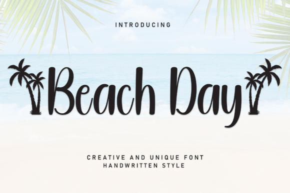 Beach Day Font for Creative Makers