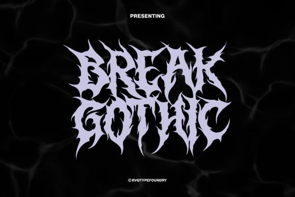 Break Gothic Font for Creative Makers
