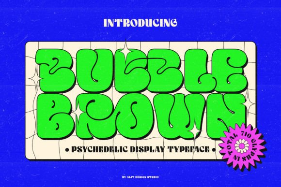 Bubble Brown Font for Creative Brands