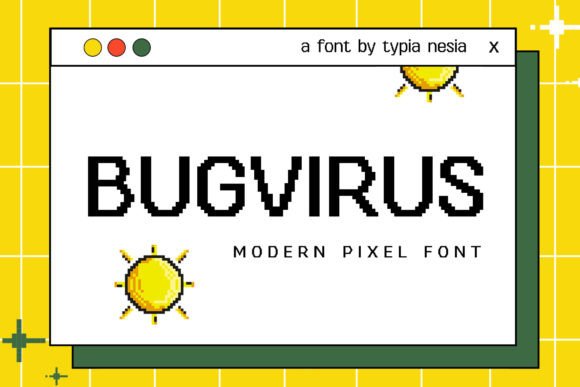 Bugvirus: A Nostalgic Display Font