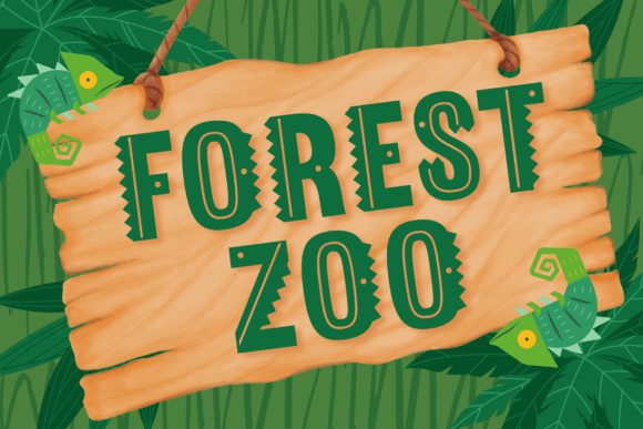 Forest Zoo Font for Creative Branding