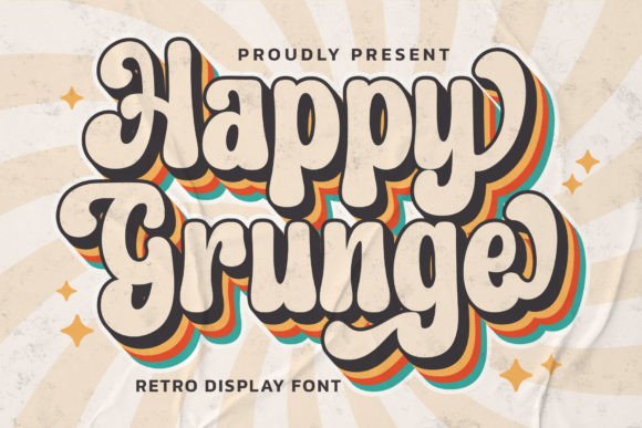 Happy Grunge Font for Creative Brands