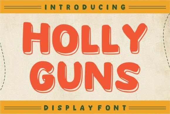 Holly Guns Font for Bold Branding