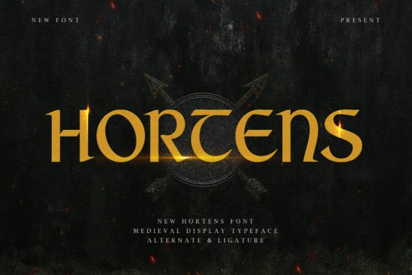 Hortens Font for Medieval Design