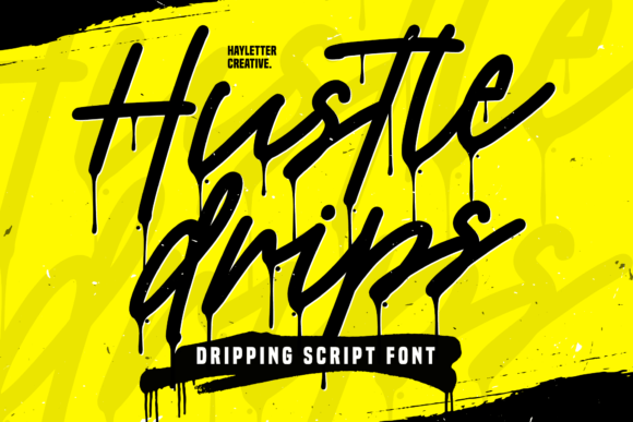 Hustle Drips Font for Bold Web Design