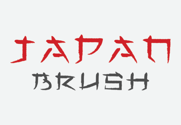 Japan Brush Font for Web Design