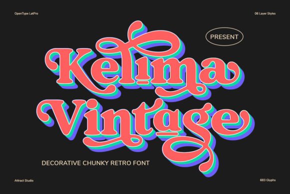 Kelima Vintage: A Serif Font for Timeless Design