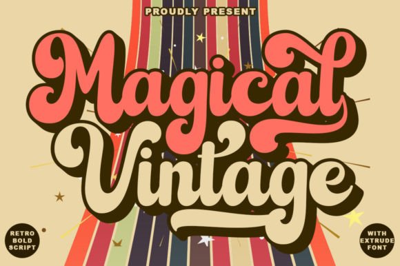 Magical Vintage Font for Web Design