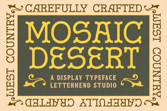 Mosaic Dessert Font for Web Design