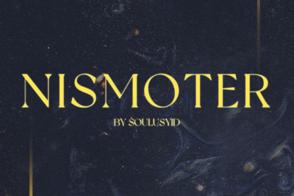 Nismoter: A Stylish Display Font