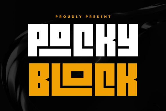 Pocky Block Font for Creative Makers