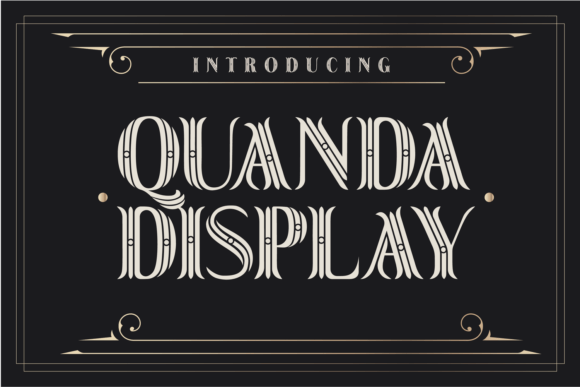 Quanda Display: A Bold Font for Creative Projects