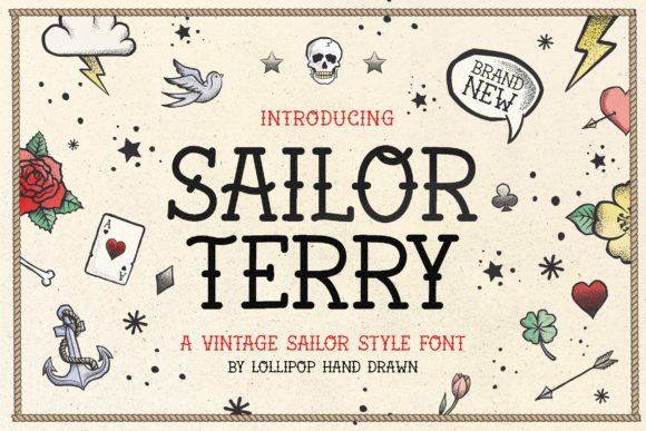 Sailor Terry Font for Web Design