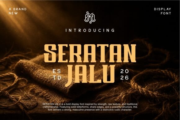 Seratan Jalu: Bold Font for Impactful Campaigns