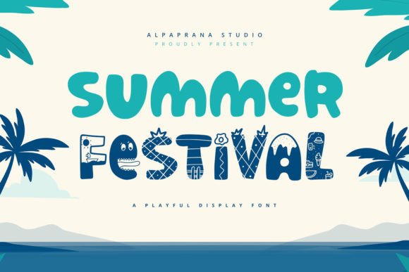 Summer Festival Font for Creative Projects