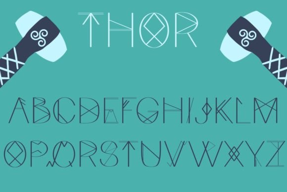 Thor: A Bold Display Font for Creative Makers