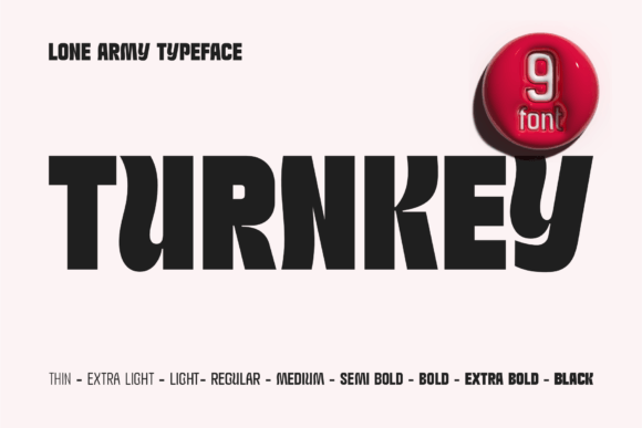 Turnkey Font: Vibrant Display for Creative Projects