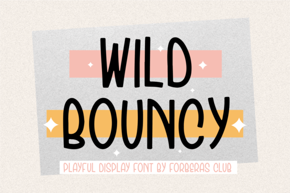 Wild Bouncy Font for Creative Projects
